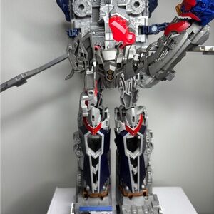 Transformer Robot Action Figure - Silver and Red